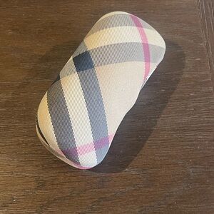 Burberry Plaid Hard Clamshell Sunglasses Glasses Case
